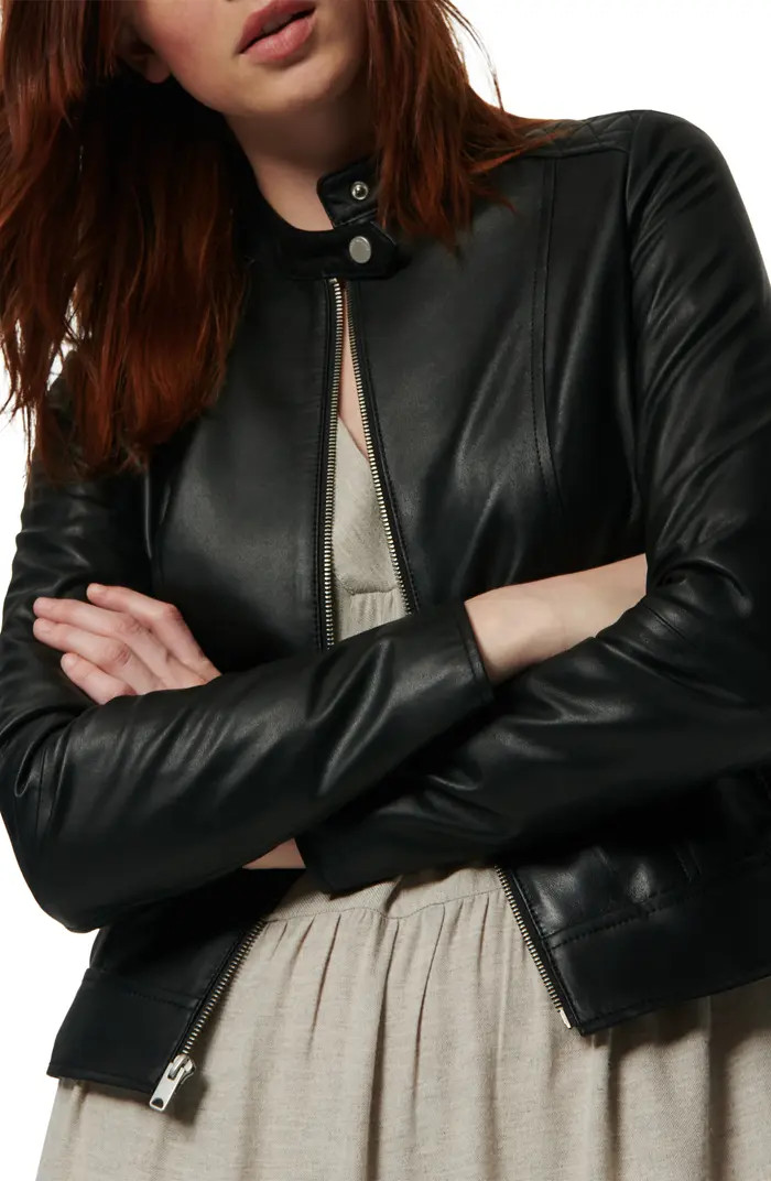 MARC NEW YORK Glebrook Leather Jacket | Nordstromrack | Nordstrom Rack