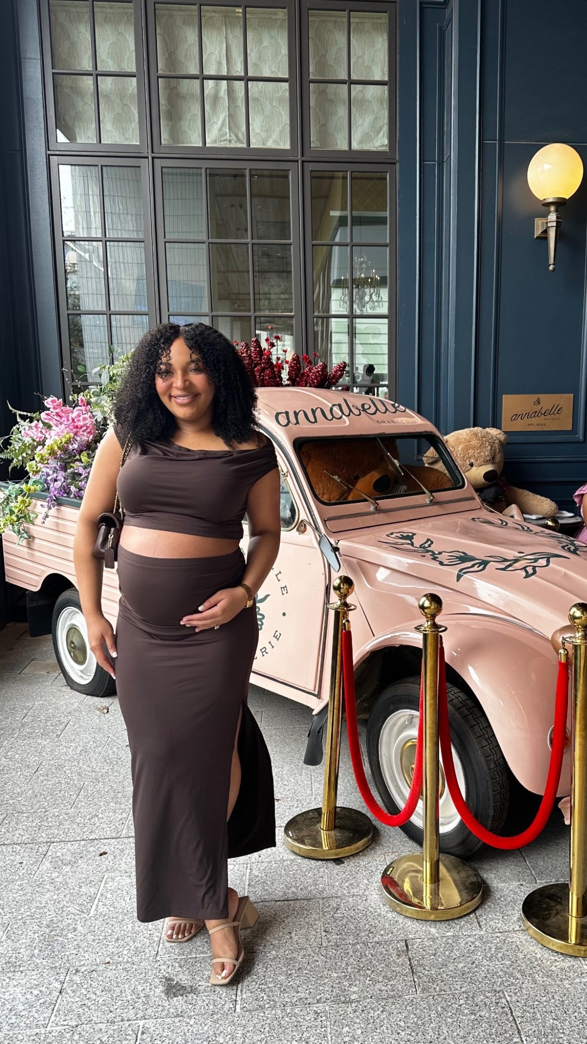 Cute maternity sets for the third trimester 🤎

Wore this chocolate brown top and skirt yet for a Valentine’s Day brunch, and it was so comfortable and flattering for the bump!





#LTKSaleAlert #LTKBump #LTKootd