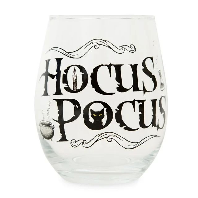 Disney Hocus Pocus Teardrop Stemless Wine Glass | Holds 20 Ounces - Walmart.com | Walmart (US)