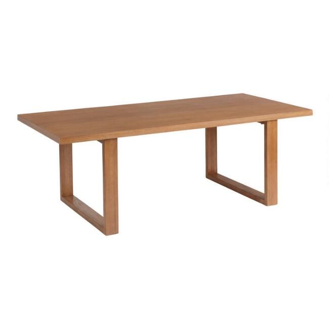 Caspian Vintage Acorn U Base Dining Table | World Market