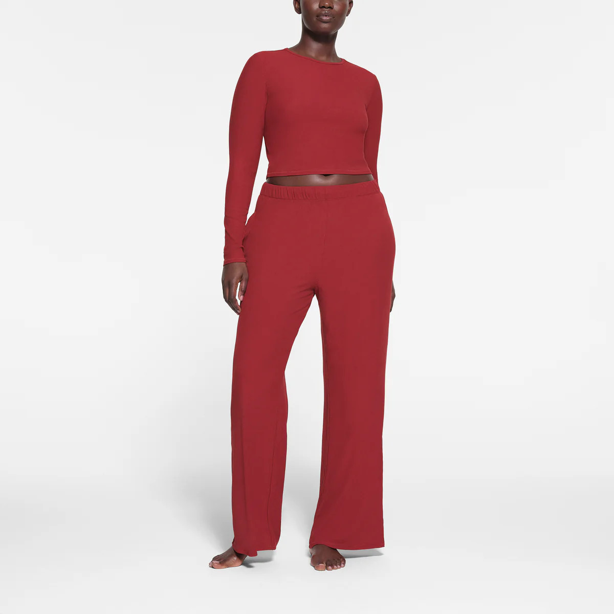 LONG SLEEVE CROP TOP | SKIMS (US)