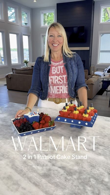 Walmart 1 in 1 Platter and Chip & Dip Tray

This 4th of July take this adorable and patriotic fruit tray and chip and dip platter with these fun watermelon cakes topped with pineapple stars and blueberries of this easy and patriotic fruit and dip platter.  

Walmart @Walmart | Patriotic | Walmart Finds | Appetizers | Party Food | Easy Recipes 

#LTKFindsUnder50 #LTKVideo #LTKHome