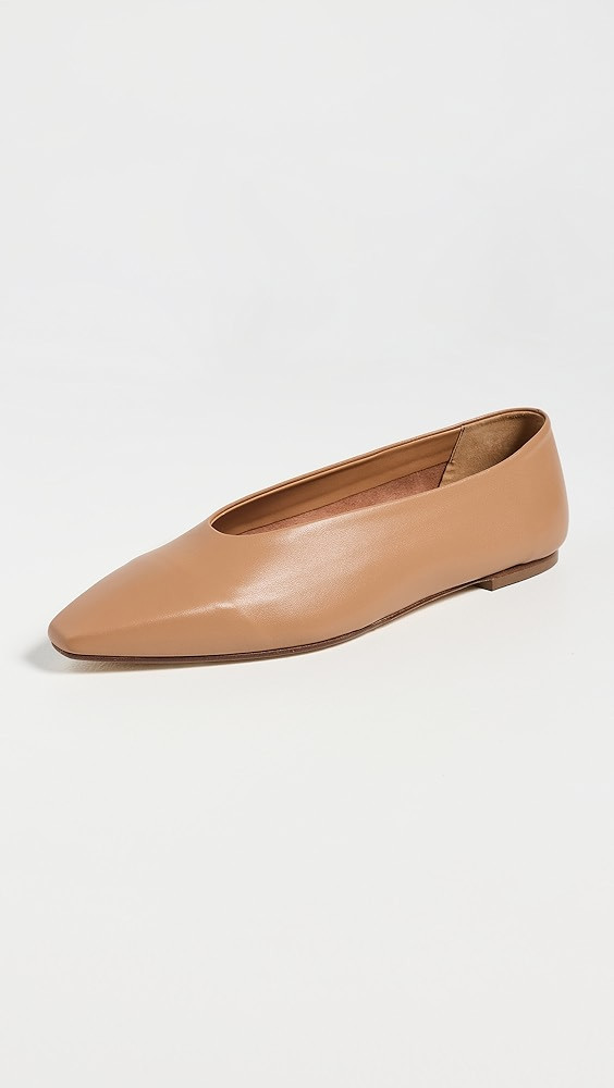 Betty Nappa Leather Hazelnut Flats | Shopbop