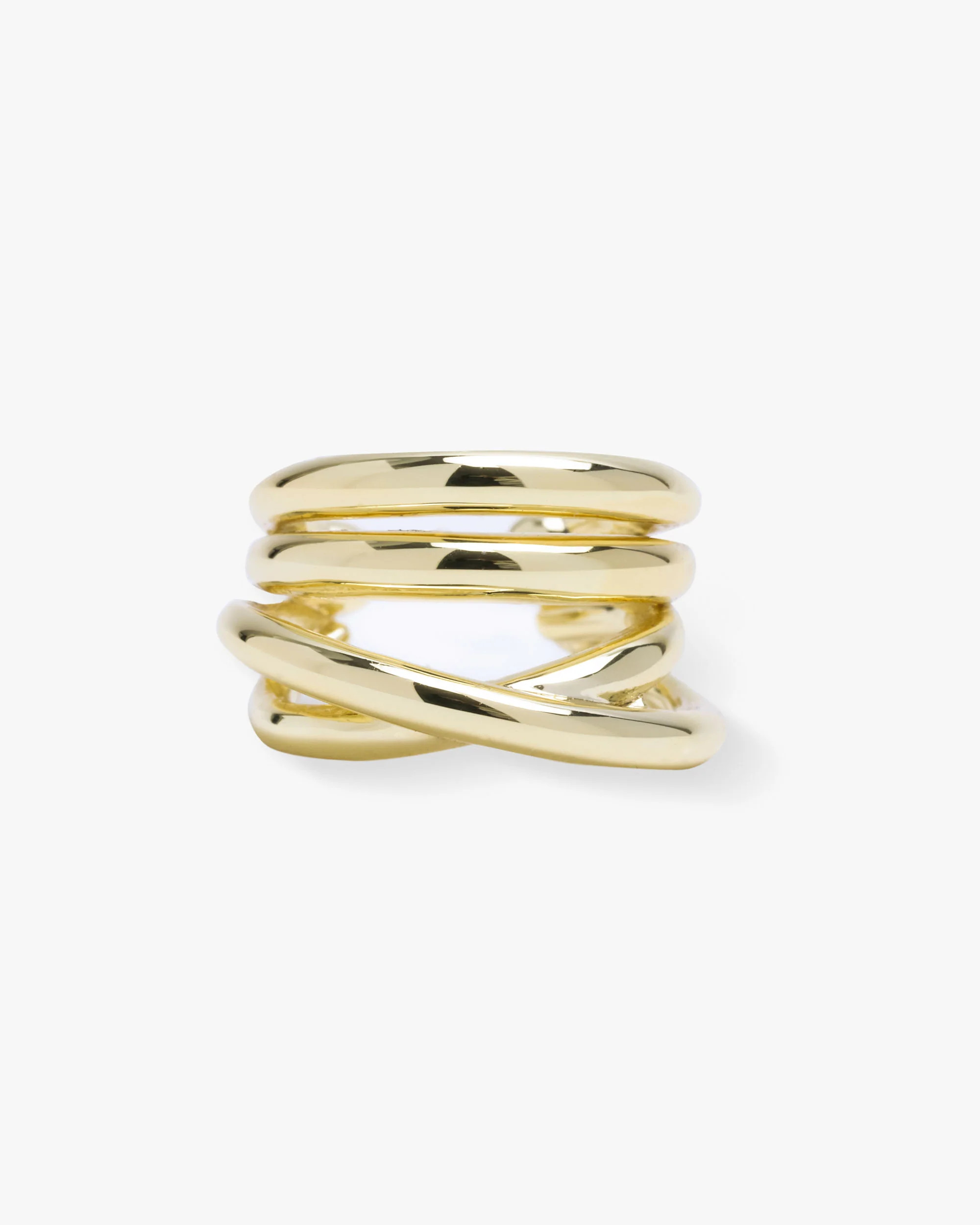 "She's So Smooth" Gold Stacked Statement Ear Cuff | Melinda Maria Jewelry