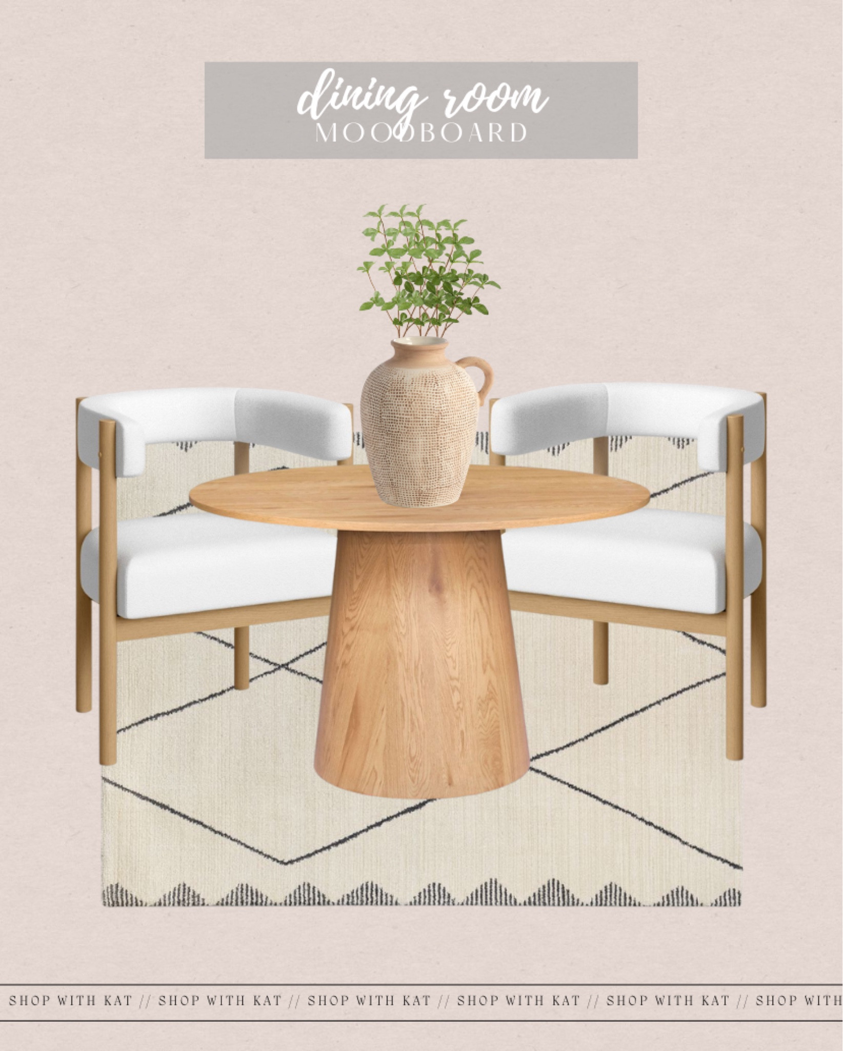 Dining Room // styled room, dining room decor, target home, upholstered dining chairs, round dining table, curved dining chairs, modern dining chairs, abstract rug, modern rug, target rug, faux botanicals

#LTKFind #LTKstyletip #LTKSale