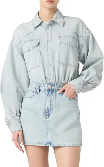 BLANKNYC Long Sleeve Denim Minidress | Nordstromrack | Nordstrom Rack