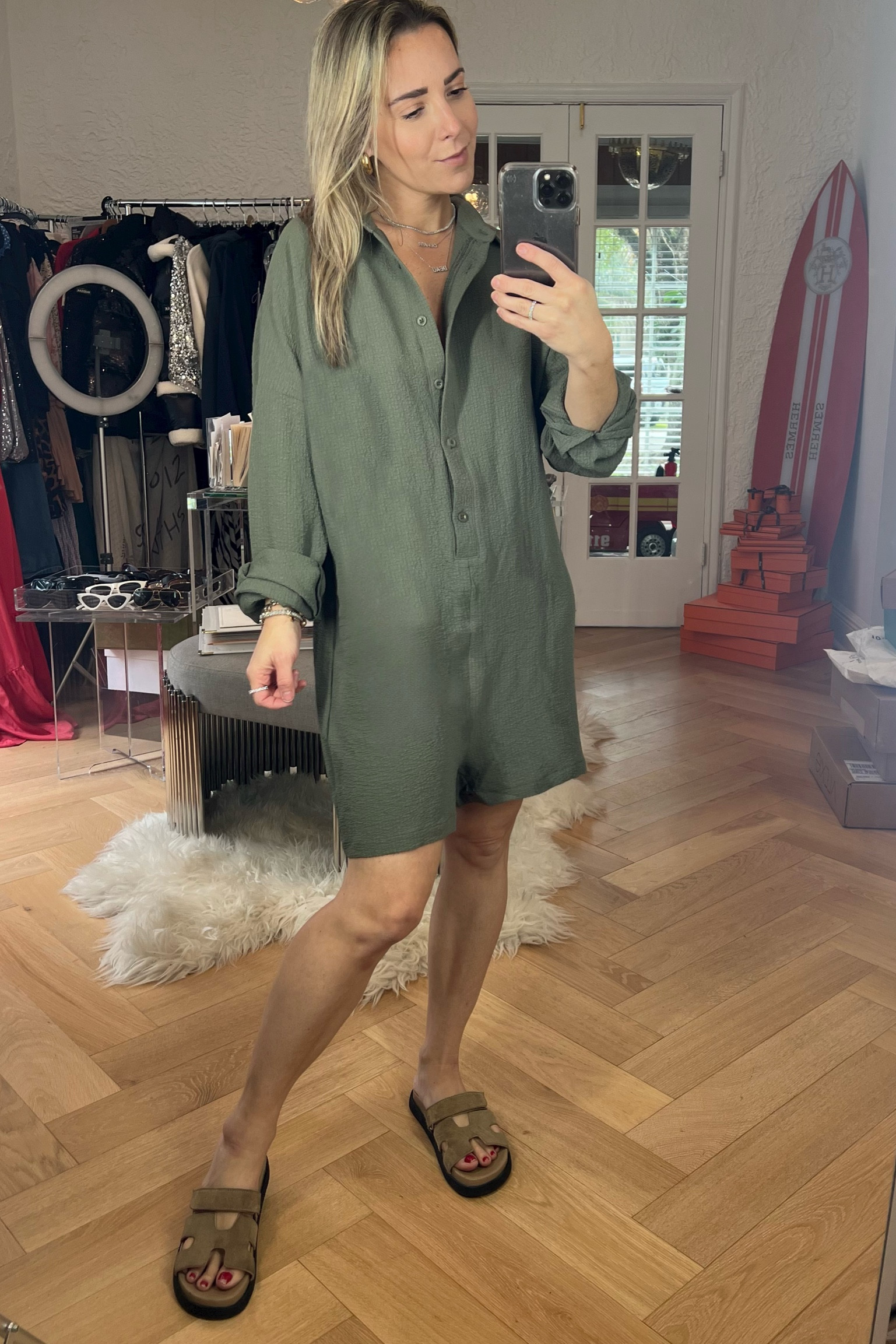 Plan on living in this romper! It’s so comfortable and is mom and bump friendly too. This Amazon romper comes in other colors too! Paired with these Hermes look for less shoes from Steve Madden. 

#LTKstyletip #LTKbump #LTKfindsunder50