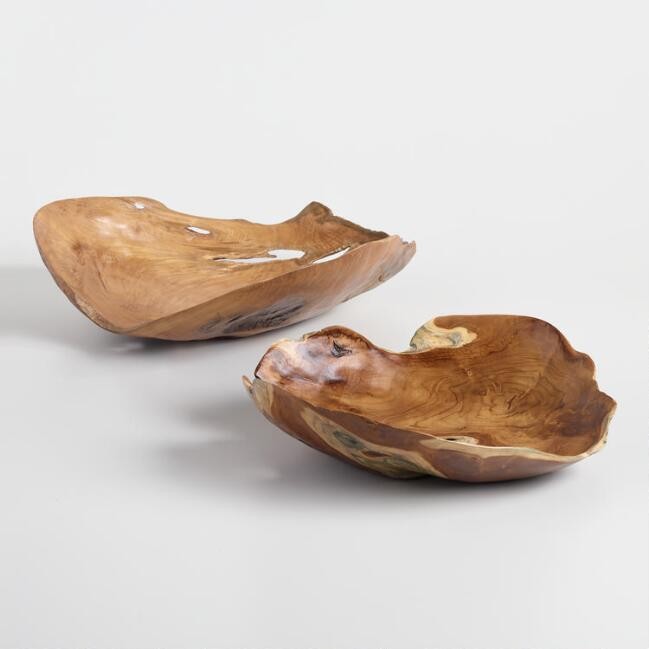 Natural Teak Wood Bowls | World Market