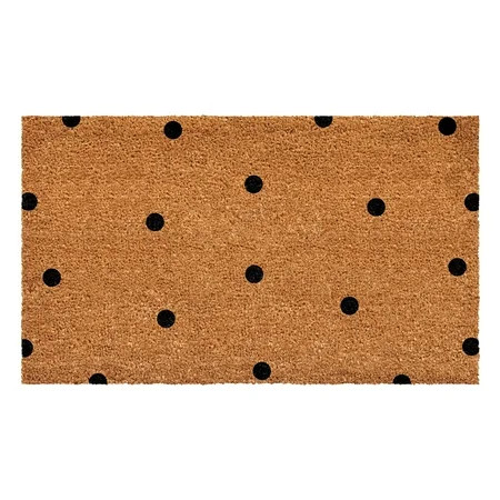 Calloway Mills 112191729 Black Polka-Dots Doormat 17" x 29" | Walmart (US)