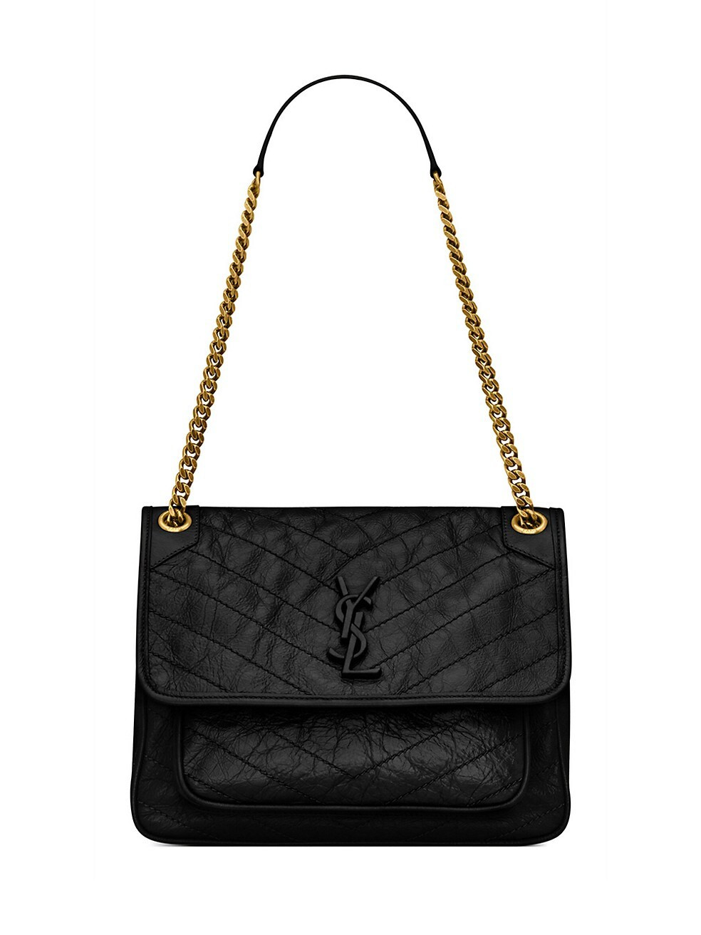 Niki Medium Chain Bag In Crinkled Vintage Leather | Saks Fifth Avenue