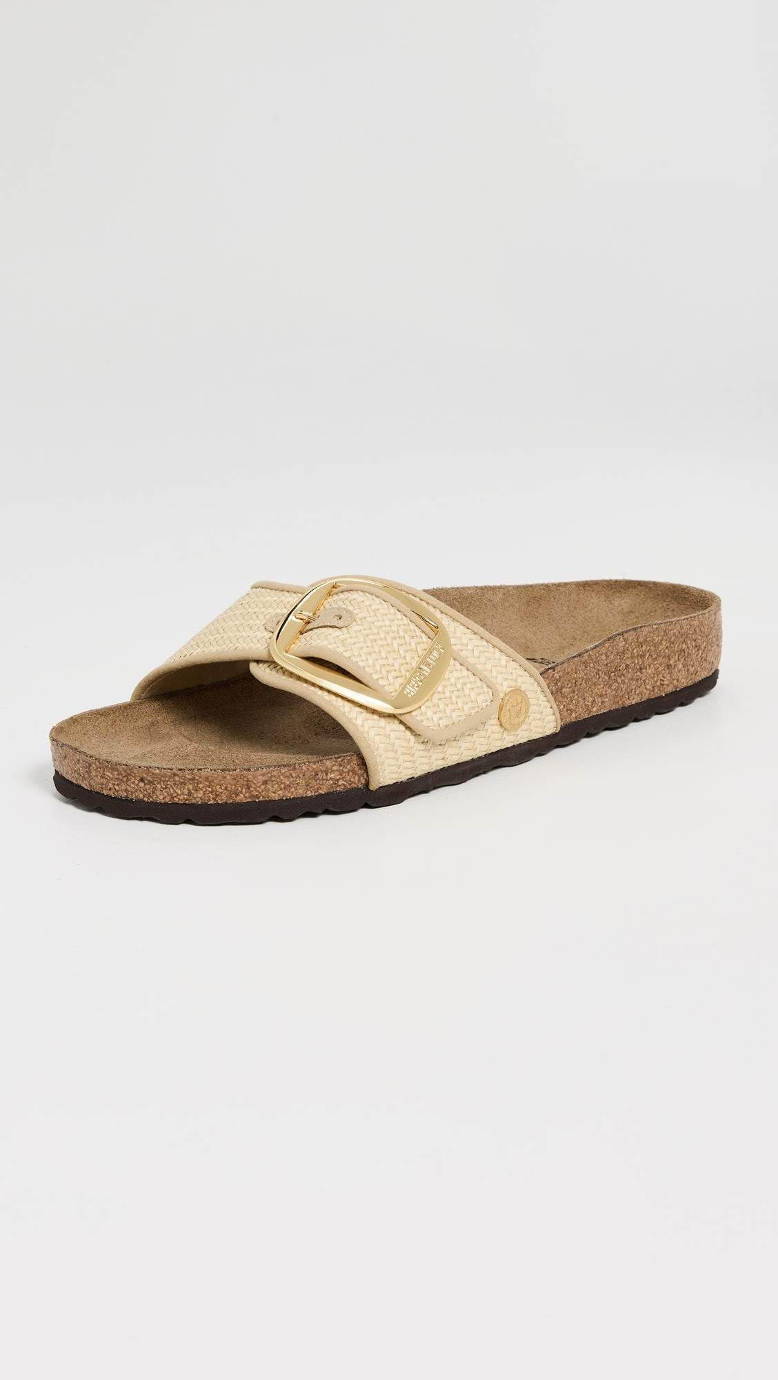 Madrid Big Buckle Raffia Sandals | Shopbop