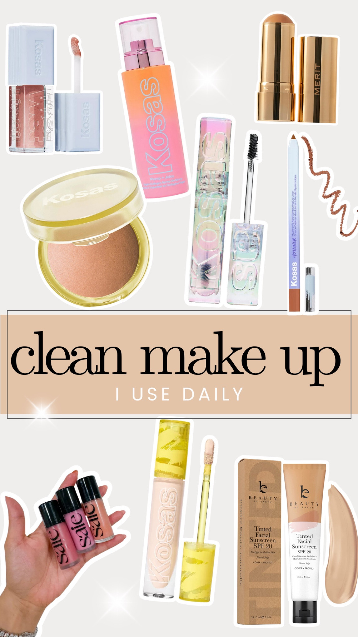 My daily routine with clean beauty. A less than 5 minutes makeup routine. 

Bronzer- silky, concealer- 3.8, blush- baby, brow gel- brown/black 
Non toxic 
Nontoxic makeup 
Ilia 
Beauty by earth 
Merit
Kosas 


#LTKBeauty #LTKSeasonal #LTKStyleTip