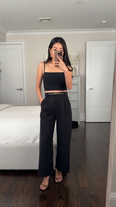 Use code AFJEAN for extra 20% off at Abercrombie! 

Edited pieces mini belt xxs (just restocked!) and sold at editedpieces.com

Sloane cropped pant size 24 short.

Also linking the similar jcrew cropped pants I love which are a little more structured and less flowy, with a medium high rise  

Crinkle cami top xxs, a nice and sleek simple summer or vacation piece, can also pair with linen pants 

I don’t need a bra bc it’s black but I linked my go-to nippies covers 
Sezane earrings 

Reformation sandals 5, love these but they needed some breaking in. 

#LTKtravel #LTKsalealert #LTKstyletip