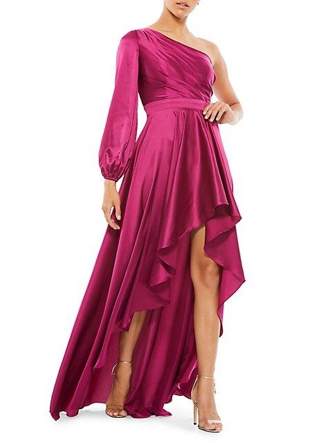 High-Low One-Shoulder Gown | Saks Fifth Avenue