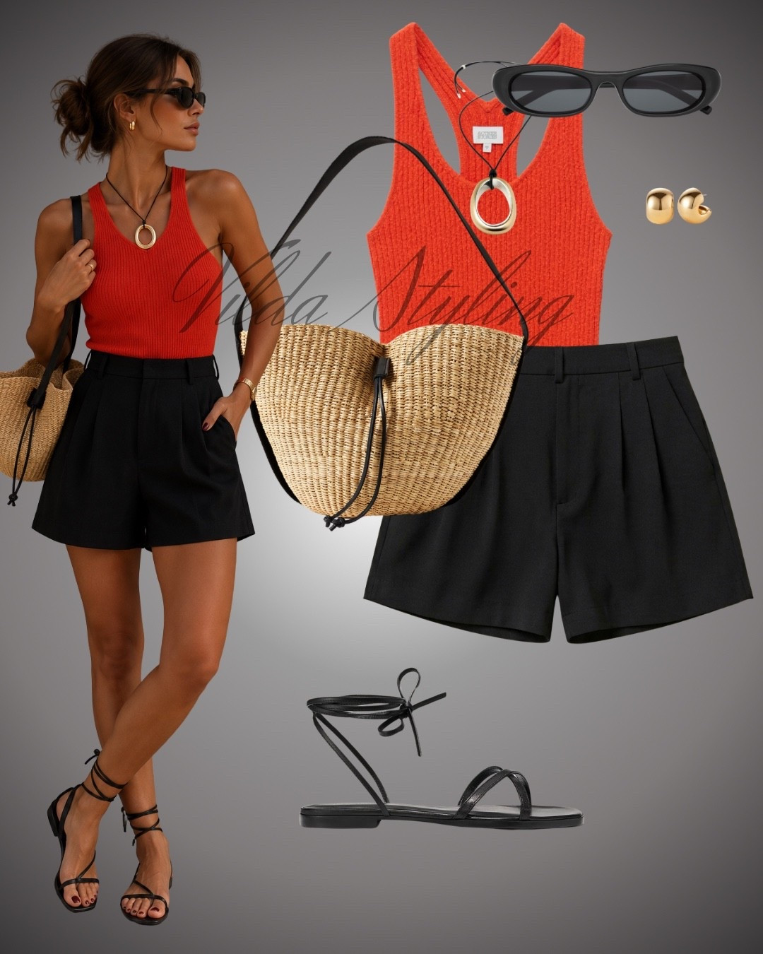 A pop of red is all your summer wardrobe needs. ❤️✨

A vibrant knit tank paired with tailored black shorts creates the perfect balance of bold and timeless. Styled with lace-up sandals, a woven crossbody bag, gold accessories, and sleek sunglasses for an effortlessly polished summer look.

☀️ Perfect for vacations, brunch dates, city strolls, and warm summer evenings.

Shop the look on my LTK & save this outfit for your next sunny day!

#LTKStyle #LTKFashion #SummerStyle #VacationOutfit #EffortlessChic #RedStyle #ClassicStyle #MinimalStyle #CapsuleWardrobe #ResortWear #OutfitInspiration #SummerFashion #EverydayStyle #ChicOutfit #LTKLooks

#LTKsummer #LTKeurope #LTKstyletip