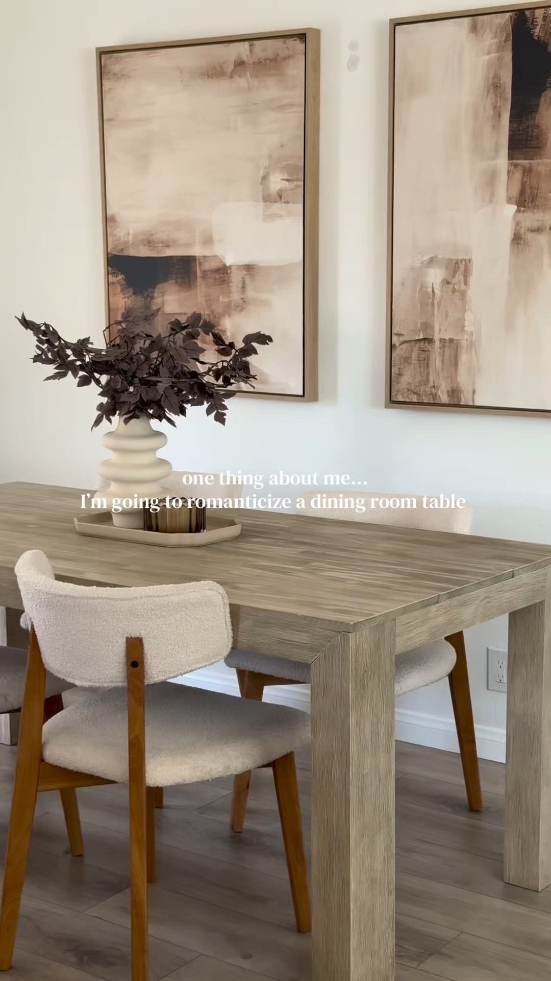 Romanticizing everyday life lately and honestly this dining table became the center of our home 🤍☕️✨

Morning coffee, working from home, late dinners, hosting friends… it’s one of those pieces that actually makes your home feel lived in and cozy.

Ours is the Plank & Beam dining table in the 72” size and the color Seashell Wire. I also love that it comes in multiple sizes + colors depending on your space.

Perfect if you love:
neutral home decor, cozy dining room ideas, organic modern interiors, affordable luxury furniture, Nancy Meyers vibes, apartment decor, first home inspiration, and elevated everyday living ✨

#LTKSaleAlert #LTKHome