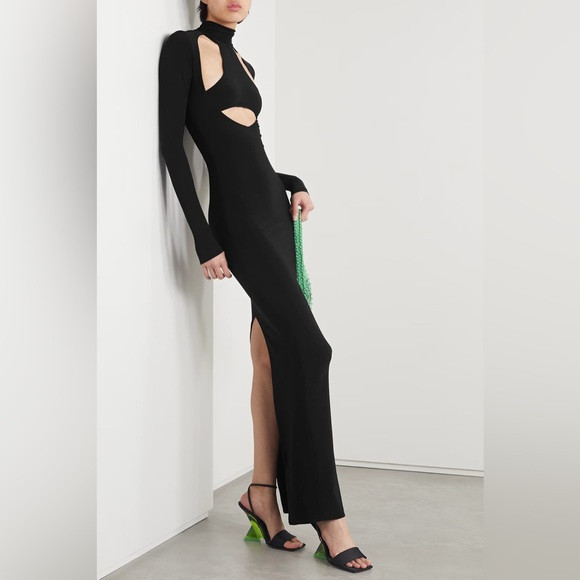 Laquan Smith Cutout stretch-Jersey turtleneck gown | Poshmark