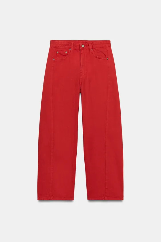 ZW COLLECTION RELAXED-JEANS MIT MITTELHOHEM BUND | Zara DE