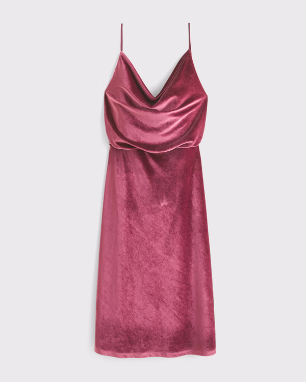 Velvet Open-Back Mini Dress | Abercrombie & Fitch (US)