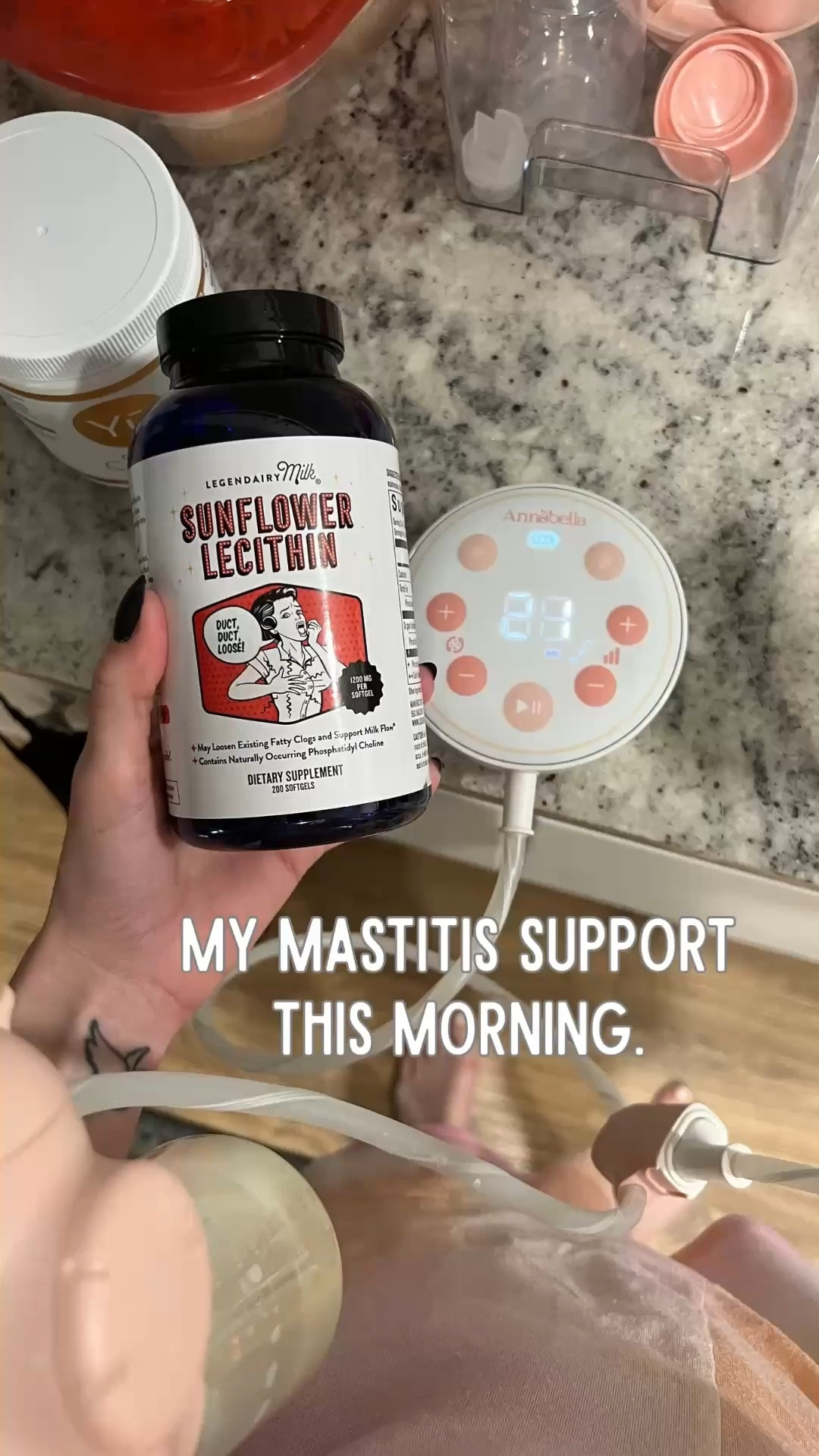Woke up dealing with mastitis and these two have been such a help today. 

The Annabella pump has been great for helping me stay consistent, and sunflower lecithin is one of those postpartum staples I always like to keep on hand for breastfeeding support. 

Sharing because when you’re in the thick of mom life, having products that can help you feel a little more human matters so much. 

Linked my go-to breastfeeding essentials here.

#LTKmomlife #LTKdayinmylife #LTKselfcare