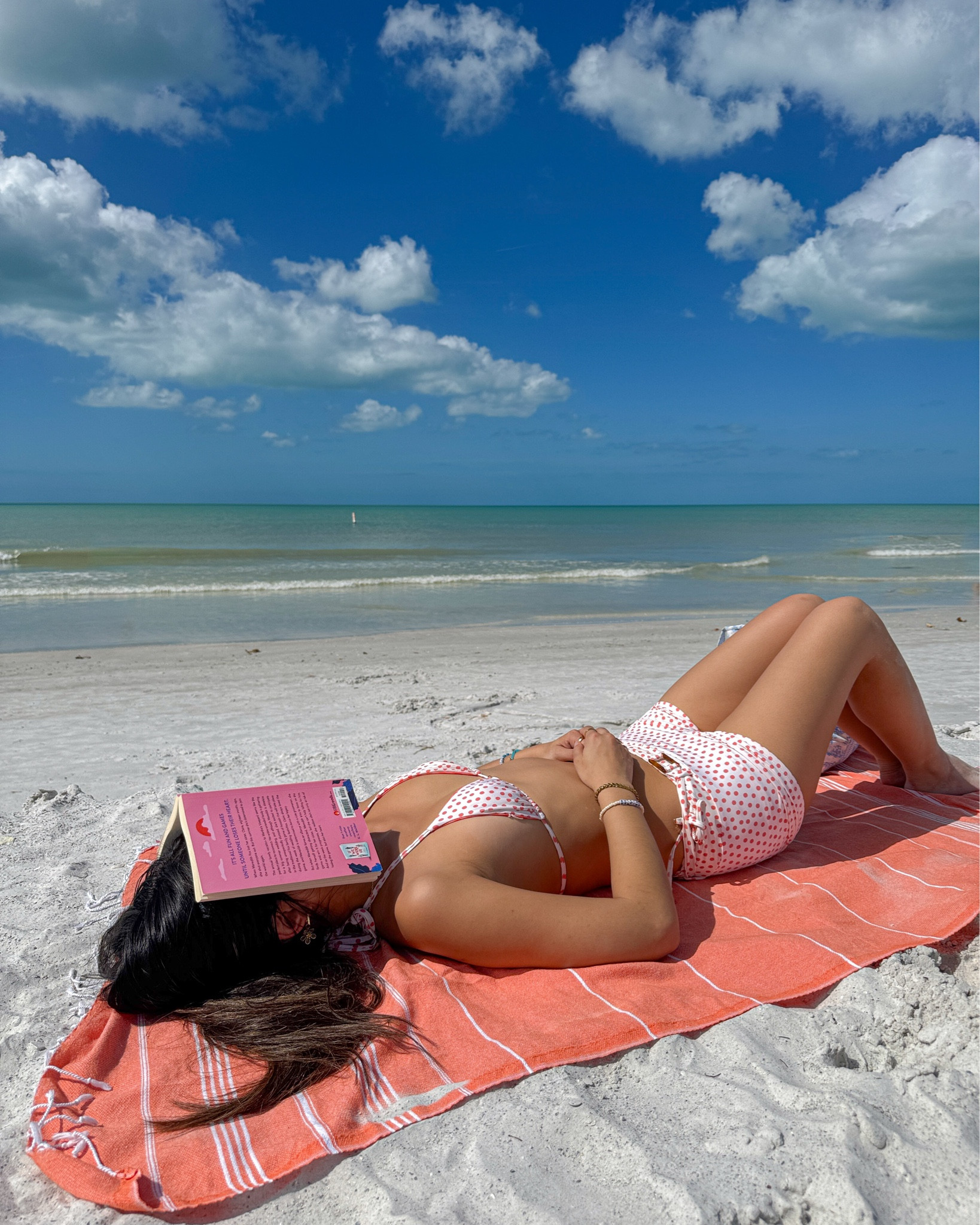 red polka dot bikini | wearing a size S in top and bottom. swim shorts with matching bikini & head scarf.

#LTKTravel #LTKootd #LTKdayinmylife