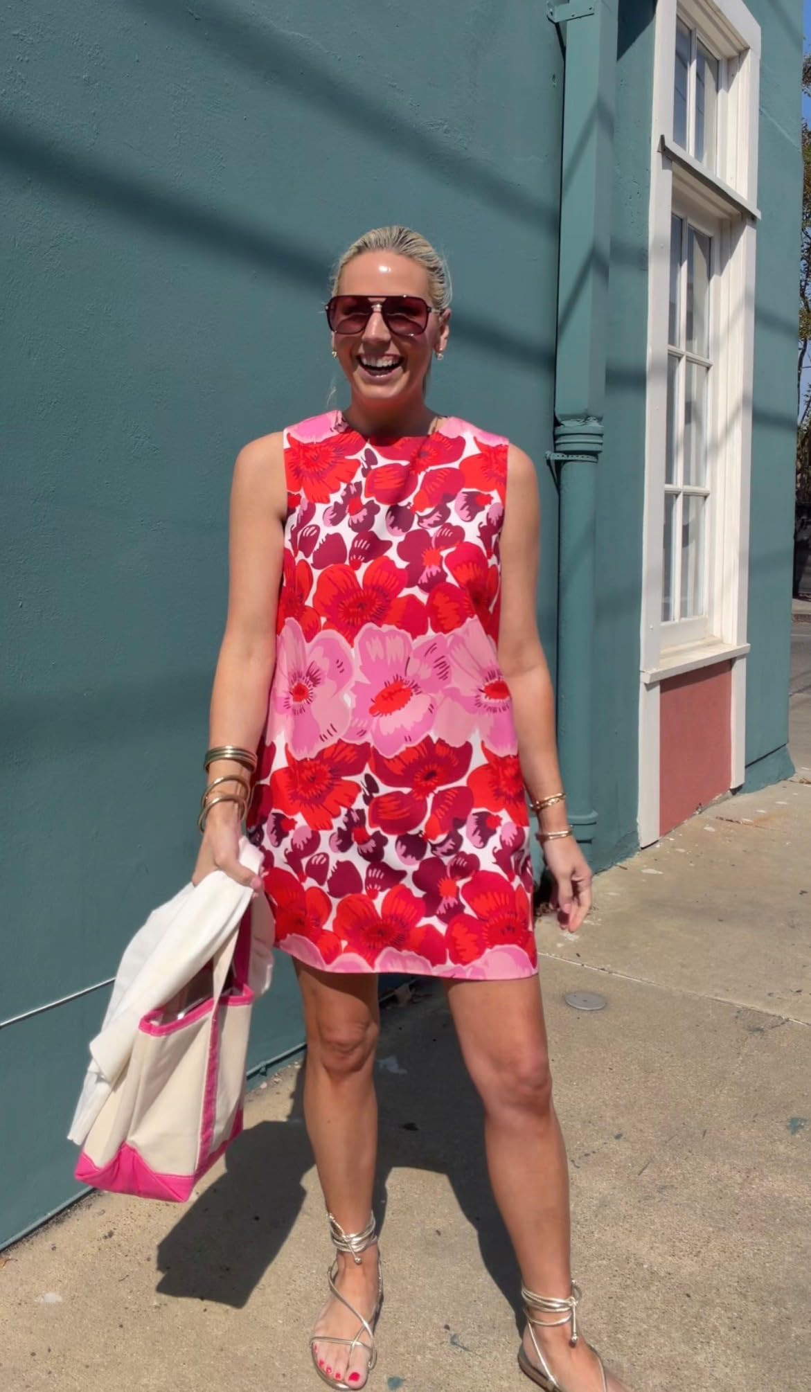 Cute little Amazon dress I've had forever that is so fun to style for Spring!! Wearing size small. #amazonfashion 

 