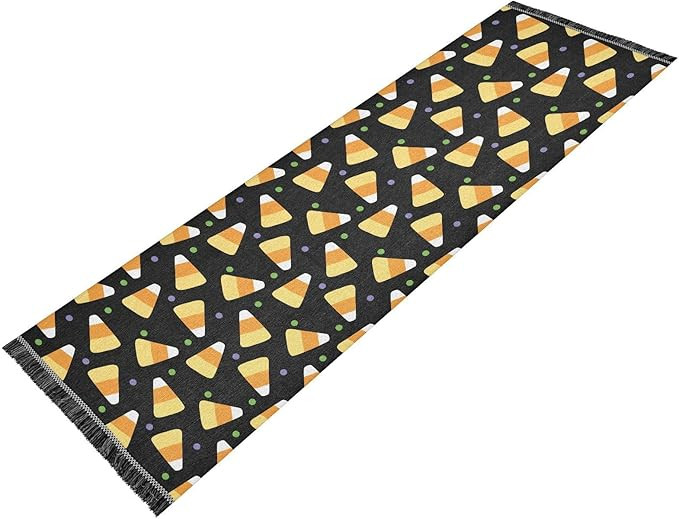 Blueangle Cute Candy Corn Runner Rug - 2x6 Non-Slip Runner Rugs Ultra-Thin Laundry Room Rug Throw... | Amazon (US)