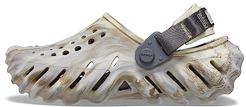 Crocs Unisex-Child Kids' Echo Clog, Bone/Multi, 1 Little Kid | Amazon (US)