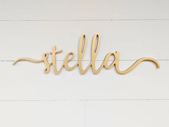 Baby Girl Nursery Sign Baby Name Cutout Girls Nursery Baby | Etsy | Etsy (US)