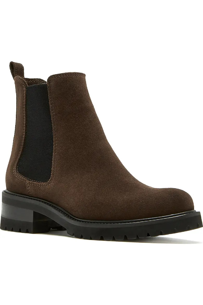 La Canadienne Cye City Dry™ Waterproof Chelsea Boot in Black Suede at Nordstrom, Size 8 | Nordstrom