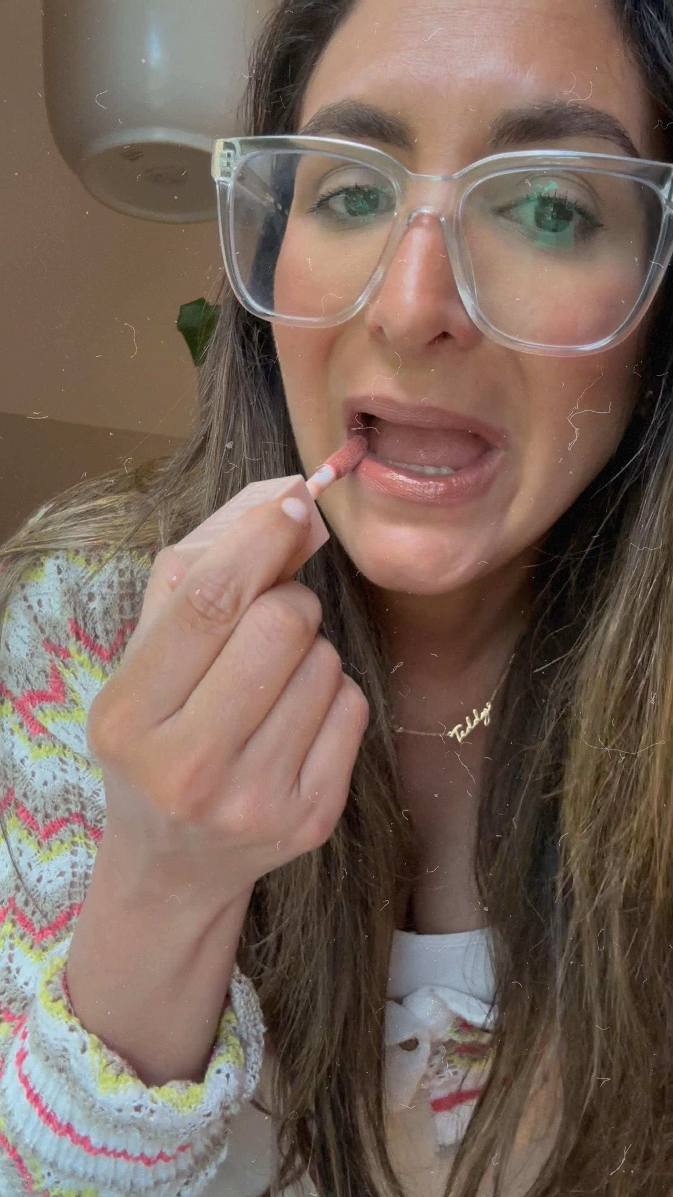 A beig-y nude 👏🏽 

- Nyx lip liner in nude truffle  
- Revlon lipstick in Bare it All 
- Lifter gloss in Stone 

#LTKFamily #LTKVideo #LTKBeauty