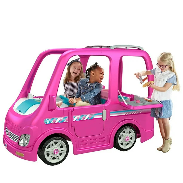 Power Wheels Barbie Dream Camper, Battery Powered Ride On Vehicle - Walmart.com | Walmart (US)