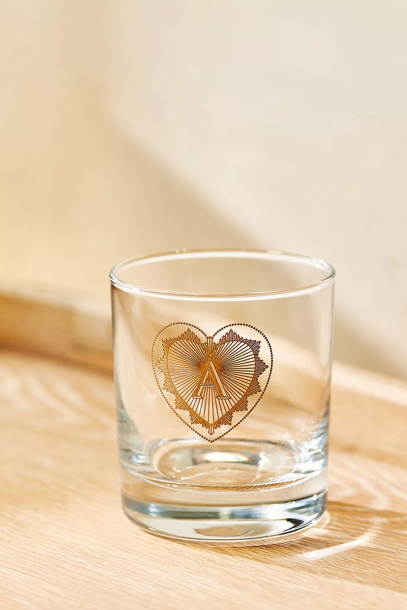 Charming Monogram Old Fashioned Glass | Anthropologie (US)
