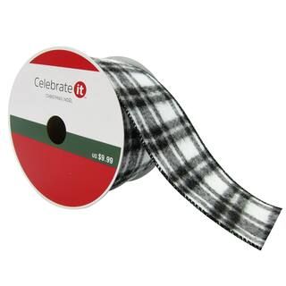 2.5" Wired Plaid Ribbon by Celebrate It™ Christmas | Michaels Stores
