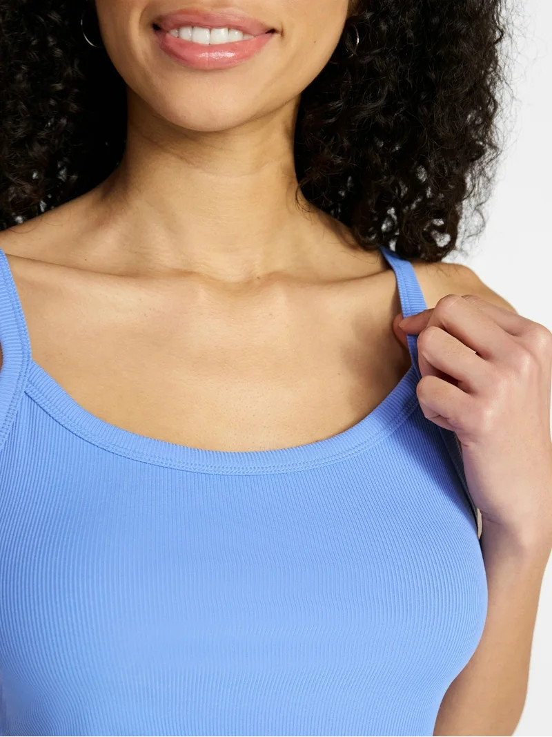 No Boundaries Ribbed Cami Top, Women's XXS-XXL | Walmart (US)