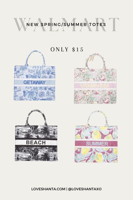 Cutest spring and summer tote bag from Walmart! Only $15 #ltkstyletip #ltkfindsunder50

#LTKSeasonal #LTKtravel #LTKsalealert