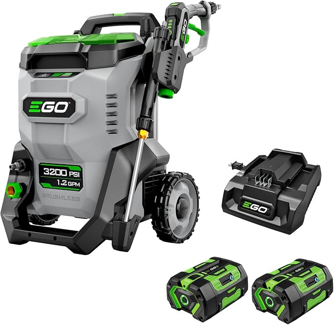 EGO Power+ Electric Pressure Washer, 3200 PSI Power Washer, Includes (2) 56V 6.0Ah Batteries and ... | Amazon (US)