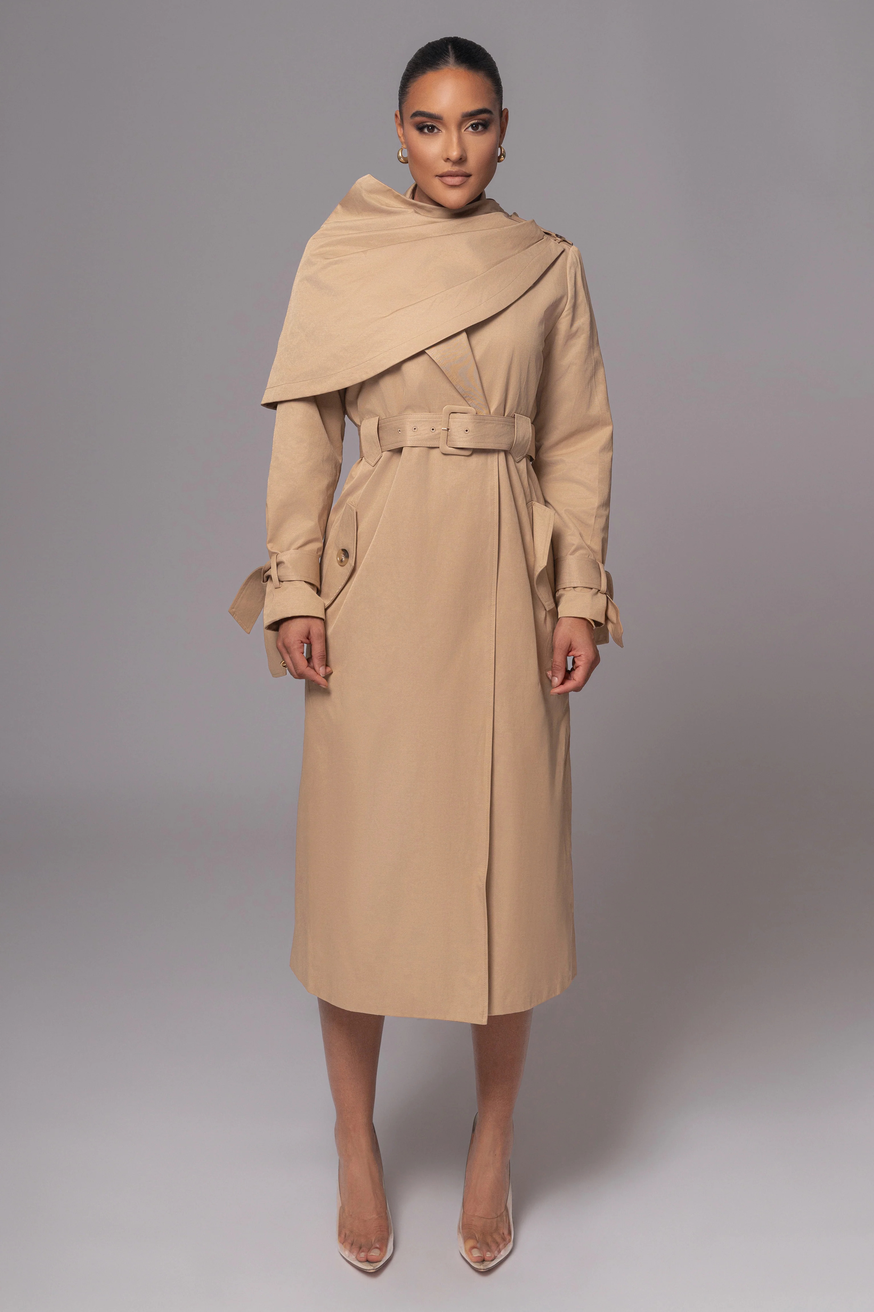 Khaki The Classic Trench Coat | JLUXLABEL