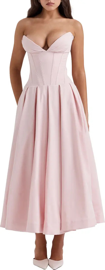 Lady Strapless Midi Dress | Nordstrom