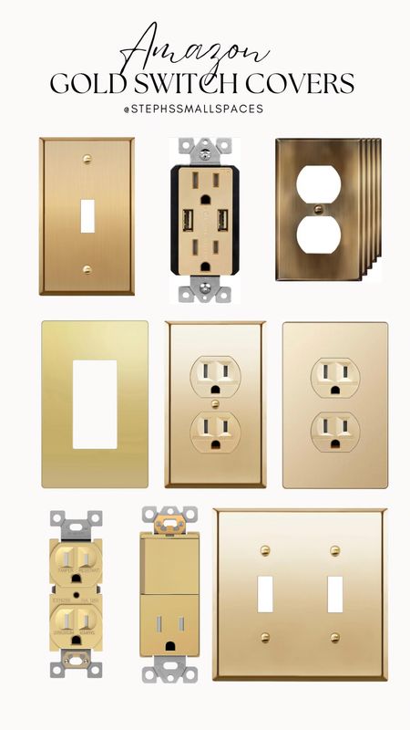 Amazon gold light and plug covers for updating your home.

It’s easy to install, affordable and sold on Amazon.

#amazonfind
#homeupdate
#easydiy
#gold

#LTKfindsunder50 #LTKhome #LTKfindsunder100