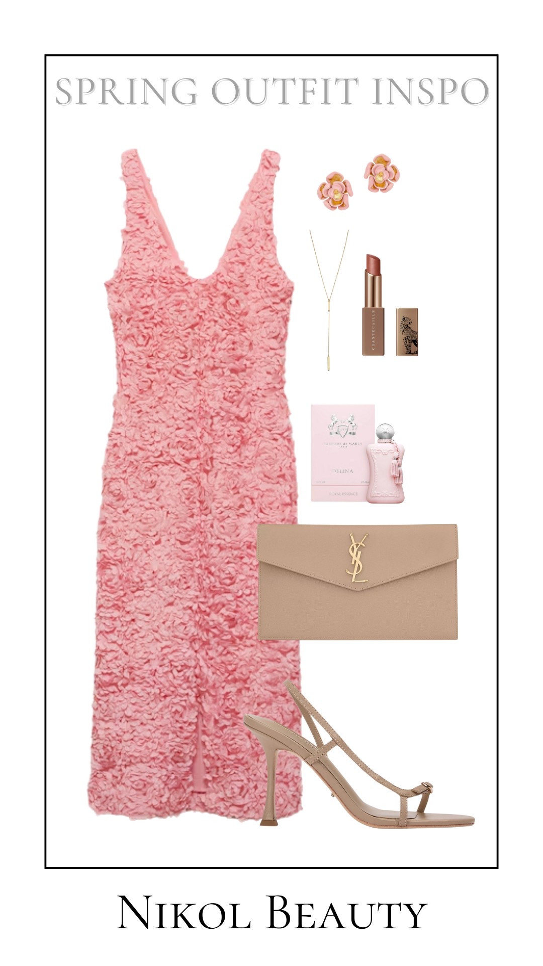 Blush tones and blooming textures—spring elegance at its finest. A soft pink dress paired with neutral accessories for the perfect chic and feminine look. Who else loves a dreamy spring outfit? 
#SpringStyle #PrettyInPink #FeminineChic #ElegantStyle #SpringFashion #BlushTones #ChicAndTimeless #WardrobeGoals #SpringOutfitInspo #LuxuryFashion



#LTKShoeCrush #LTKParties #LTKStyleTip
