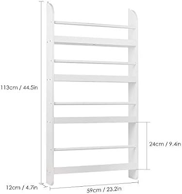 Homfa Kids Bookshelf, 4-Tier Children’s Bookcase Rack Wall Mountable Floating Display Storage S... | Amazon (US)
