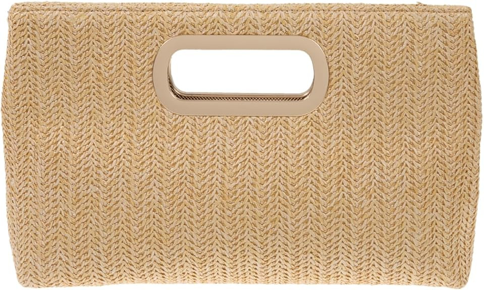 Top Handle Straw Clutch | Amazon (US)