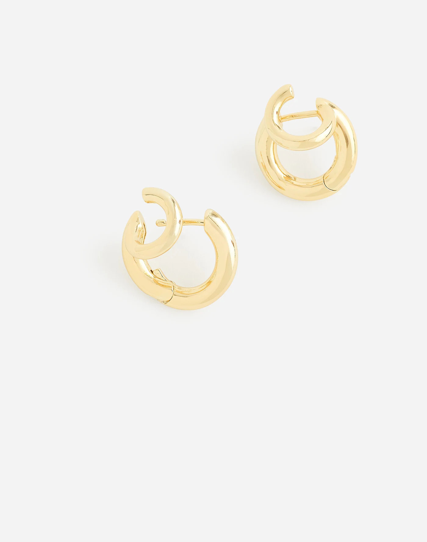 Double Huggie Hoop Earrings | Madewell | Madewell