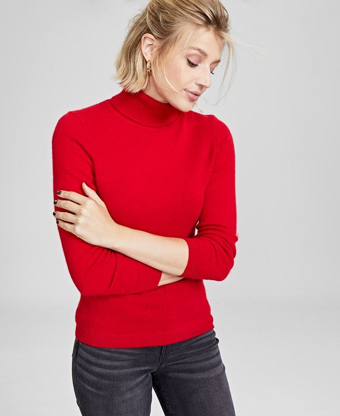 Charter Club Cashmere Turtleneck Sweater, In Regular and Petites, Created for Macys & Reviews - S... | Macys (US)