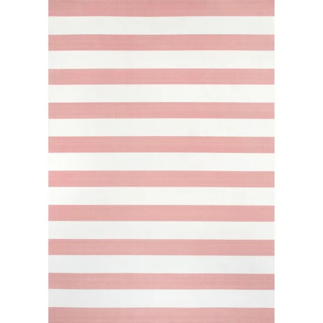 nuLOOM Christa Striped Indoor/Outdoor Area Rug, 6' x 9', Pink | Walmart (US)