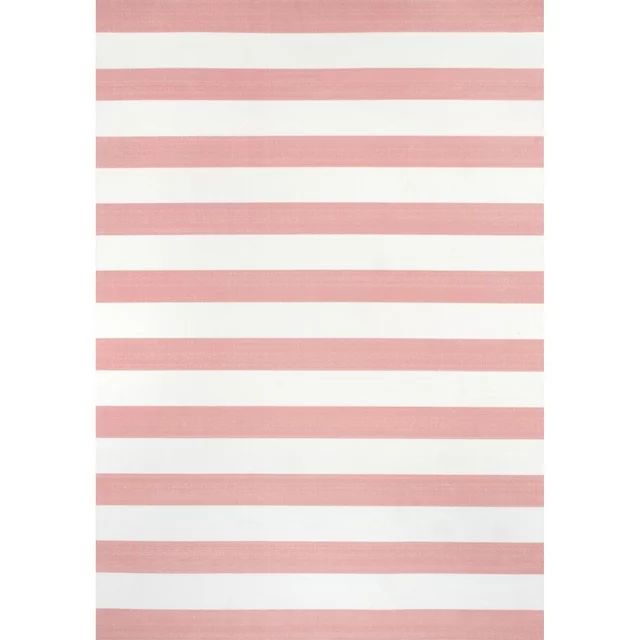 nuLOOM Christa Striped Indoor/Outdoor Area Rug, 6' x 9', Pink | Walmart (US)