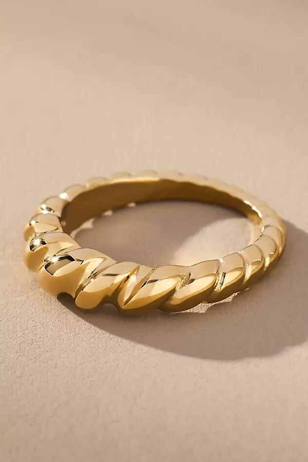 Rope Slim Twist Ring | Anthropologie (US)