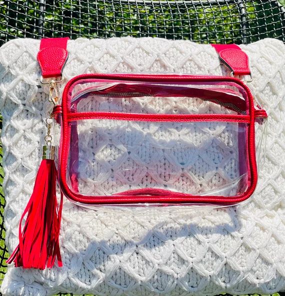 Clear Purseredclear Baggame Day Bag Game Day Pursestadium - Etsy | Etsy (US)