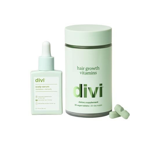 Divi Daily Growth System – Includes Scalp Serum (30ml) & Hair Vitamins (60 Count) – Targets Shedding, Supports Growth & Nourishes Follicles for Fuller, Thicker, Healthy-Looking, 2 Piece Set | Amazon (US)